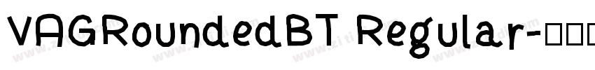 VAGRoundedBT Regular字体转换